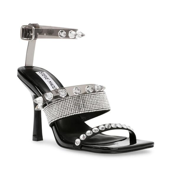 Steve Madden Lightning Black Multi Sandals - Picture 1 of 9